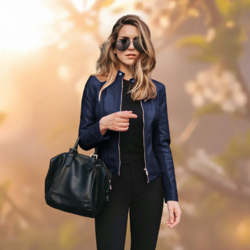 Ava | Elegant Leather Women's Jacket