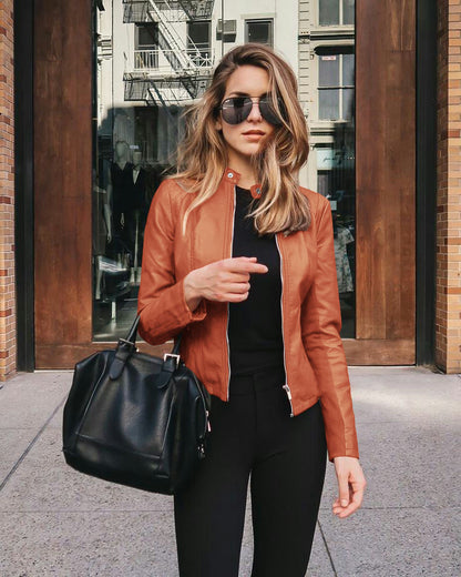 Ava | Elegant Leather Women's Jacket