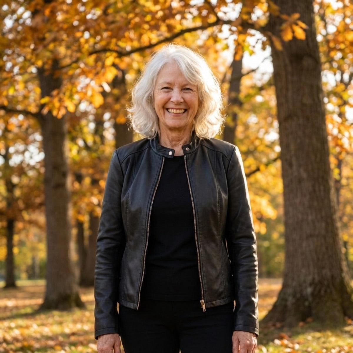 Ava | Elegant Leather Women's Jacket