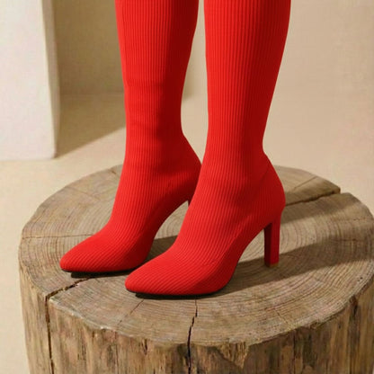 Ruby | Over-Knee Stretch Pointed High Heel Long Boots
