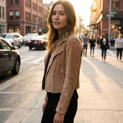 Louise | Handmade Leather Biker Jacket