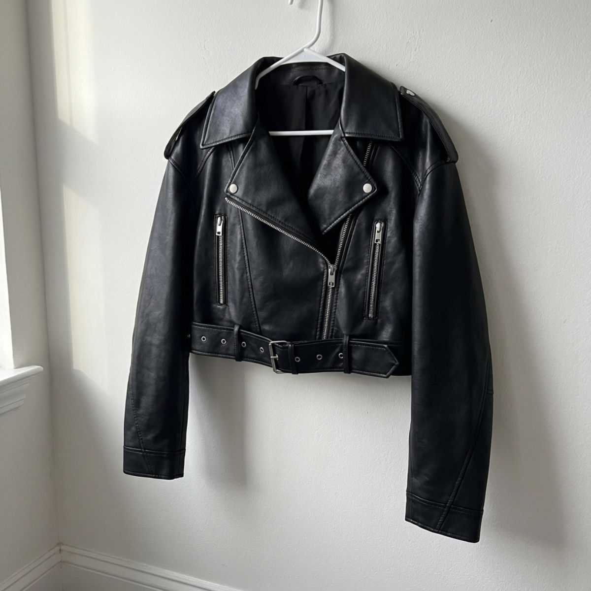 Alina | Handmade Leather Jacket With Belt