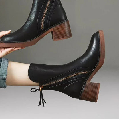 Selene | Leather Ankle Boots