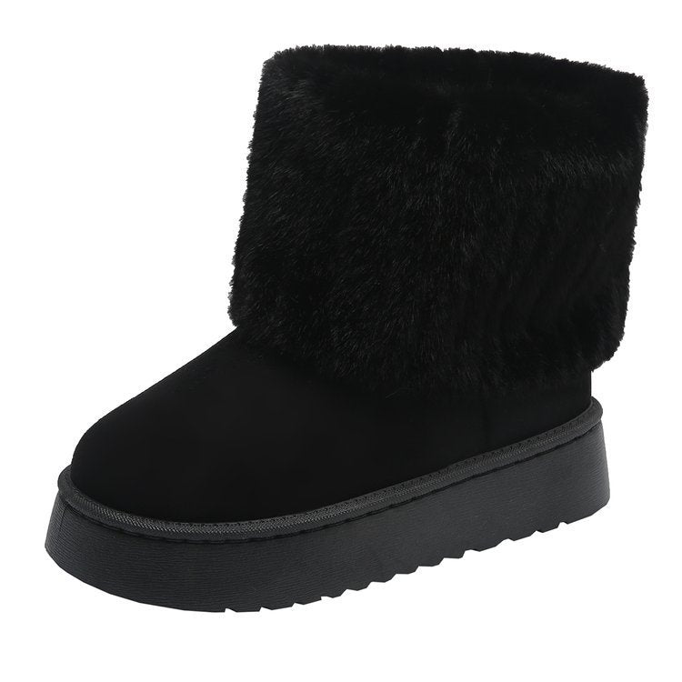 Madison | Women's Winter Fur Trim Ankle Boots