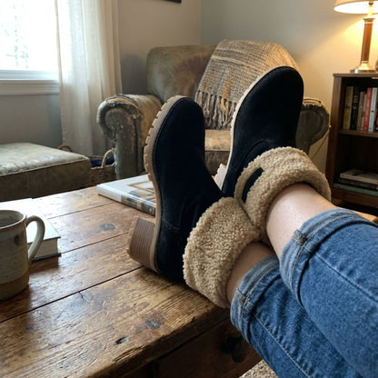 Lana | Women’s Trendy Mid-Calf Suede Snow Boots