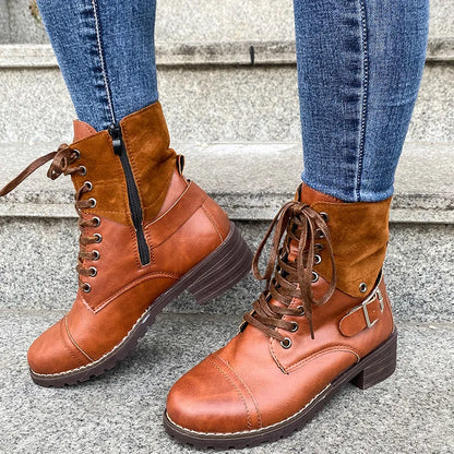 Anna | Women’s Lace-Up Winter Cowboy Boots